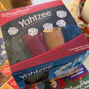 Disney parks Yahtzee game.